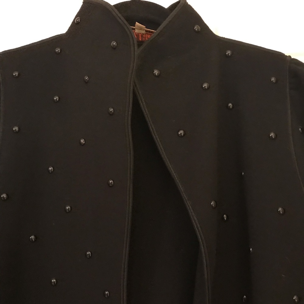 Very Rare Luxury Designer Wool Coat. Yesterday’s News by Mrs H Winter.